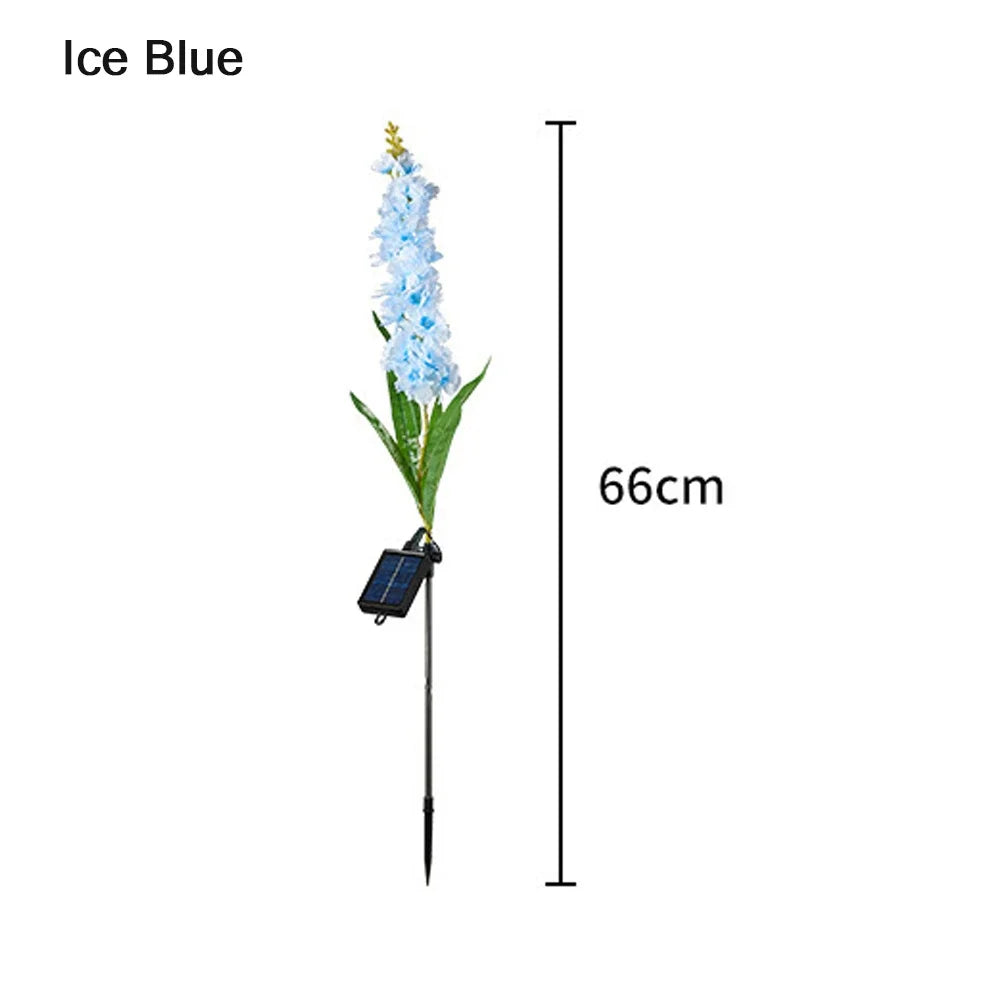 Bright Colorful Outdoor Solar Powered Flower Lamp