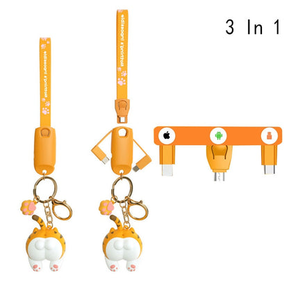 Adorable Kitty Portable Phone Charger Accessory