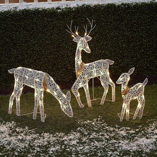 Bright Christmas Reindeer Yard Decoration - Pexav