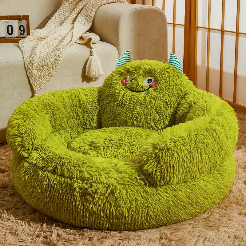 Small Plush Pet Dog Bed