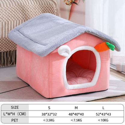 Cozy Removable Soft Pet Bed House