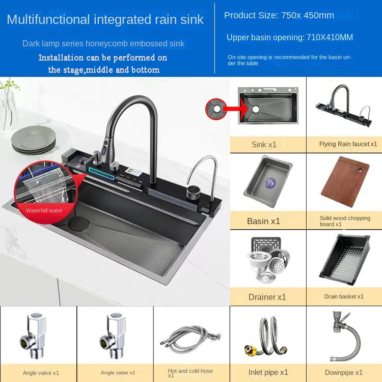 Modern LED Touch Kitchen Faucet