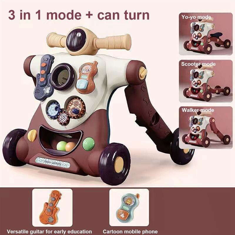 3 in 1 Baby Activity Walker with Wheels