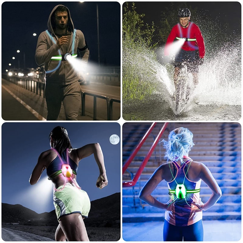 Bright Reflective LED Running Safety Jacket