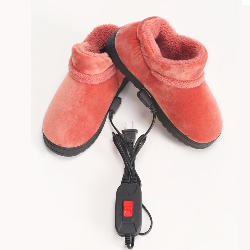 Warm Electric Fleece Slippers