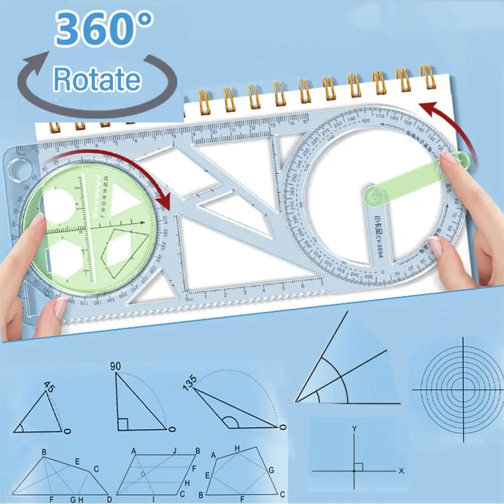 Accurate Pro Multi-Angle Drawing Ruler - Pexav