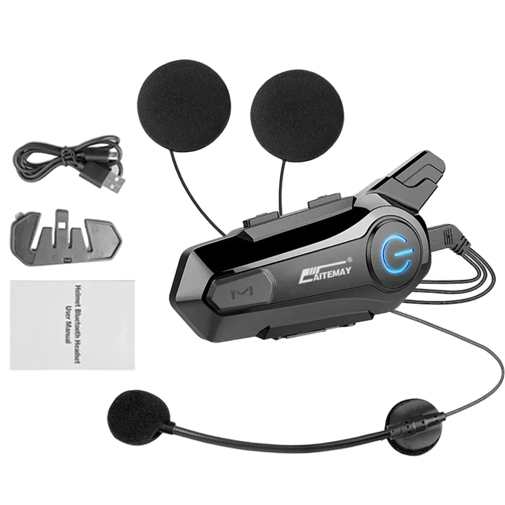 Waterproof Motorcycle Bluetooth Intercom Headset System - Pexav