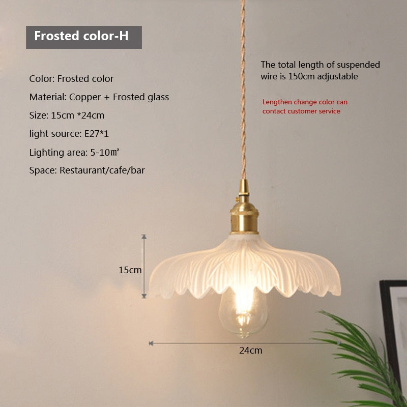 Clear Glass Drop Pendant Light