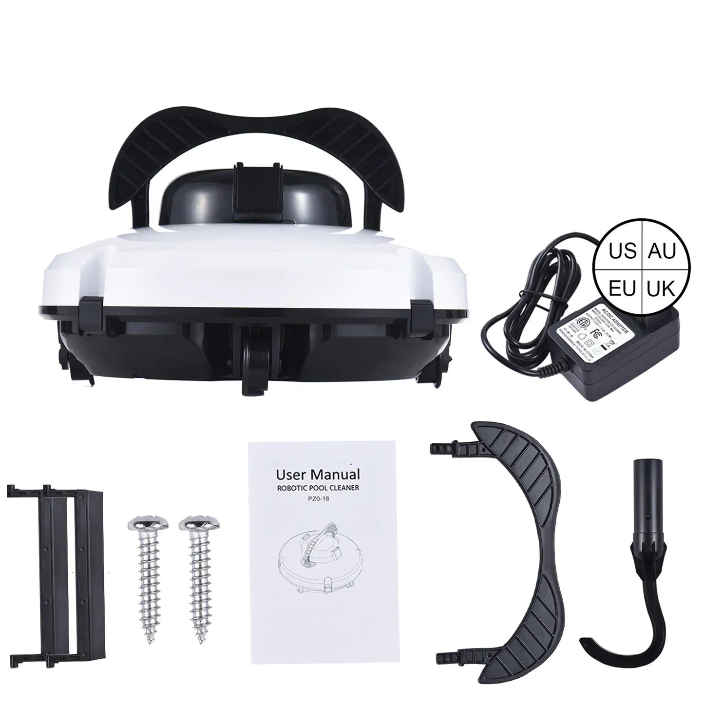 Wireless Automatic Pool Vacuum Cleaner Waterproof Dual Motor