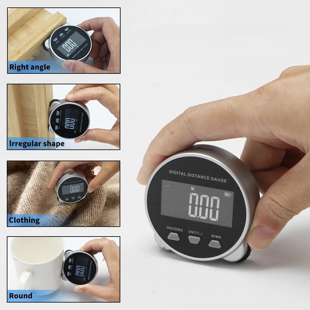 Accurate LCD Screen Rechargeable Pocket Ruler - Pexav