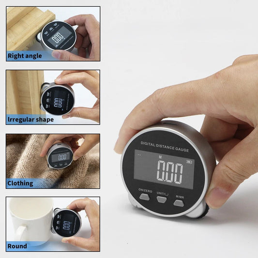 Accurate LCD Screen Rechargeable Pocket Ruler - Pexav