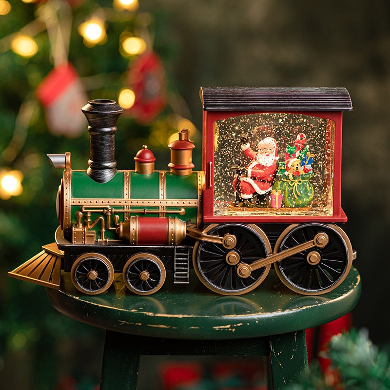 Festive Holiday Musical Train Ornament