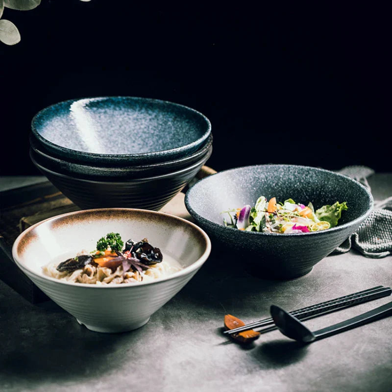 Traditional Handmade Ramen Soup Bowl - Pexav