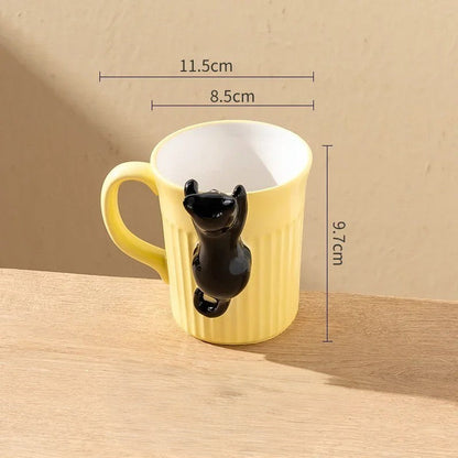 Fun Feline Ceramic Coffee Mug
