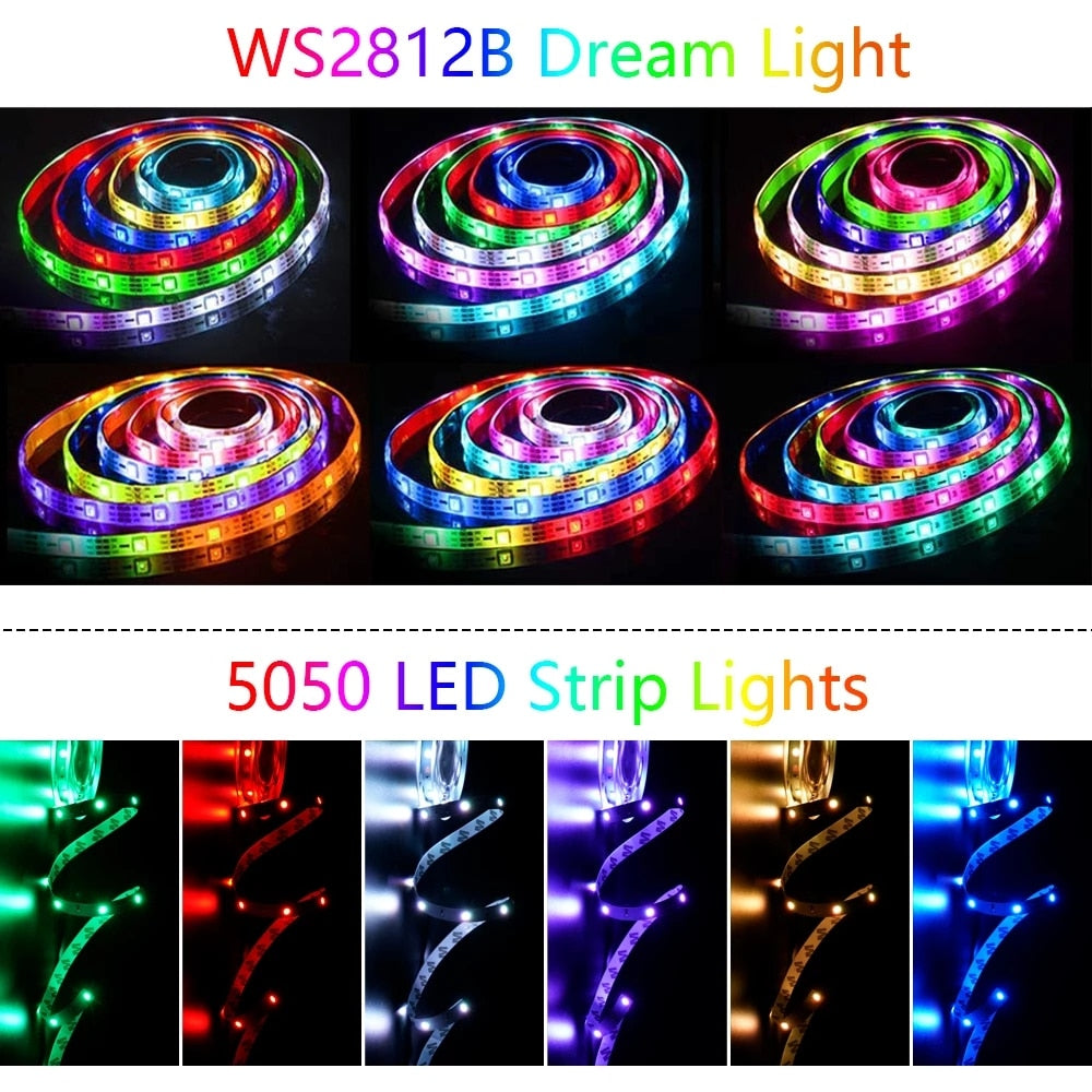 Colorful LED Tape Light - 5V Flexible Strip