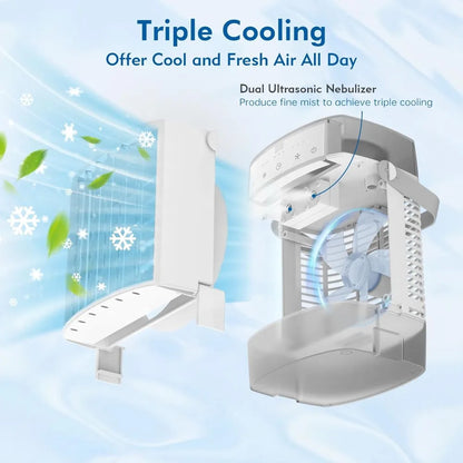 Compact 3-in-1 Air Cooler with Timer
