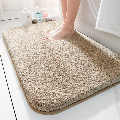 Plush Bathroom Rug with Grippy Anti-Slip Backing