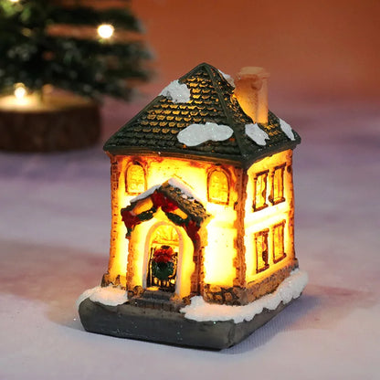 Festive LED Holiday Home Decor Figurines
