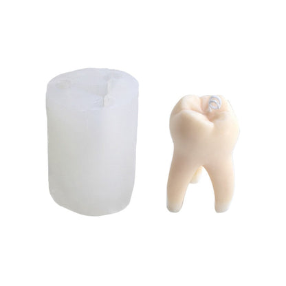 Creative Homemade Teeth Shaped Candle Mould