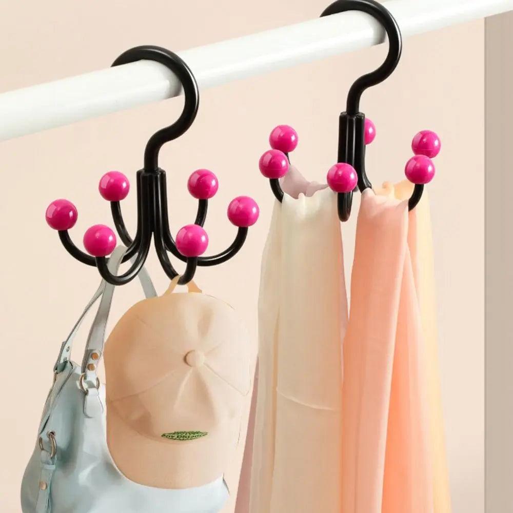 Wall Mount 6 Hook Storage Organizer - Pexav