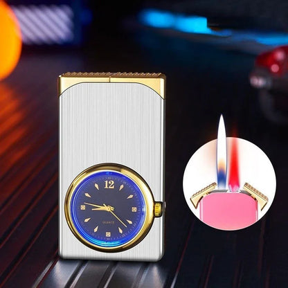 Unique Bi-Color Flame Pattern Watch