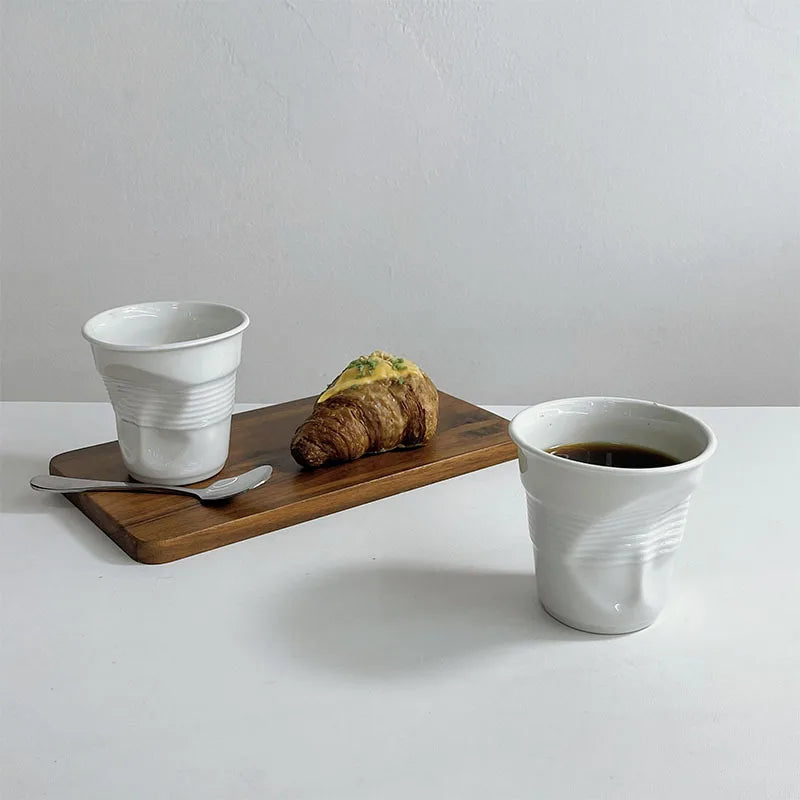 Authentic Clay Curved Coffee Mug - Pexav