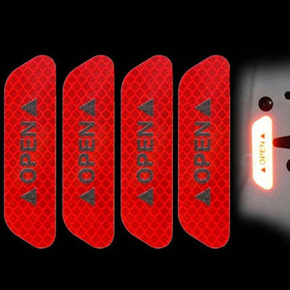 4PCS Safety Reflective Warning Stickers