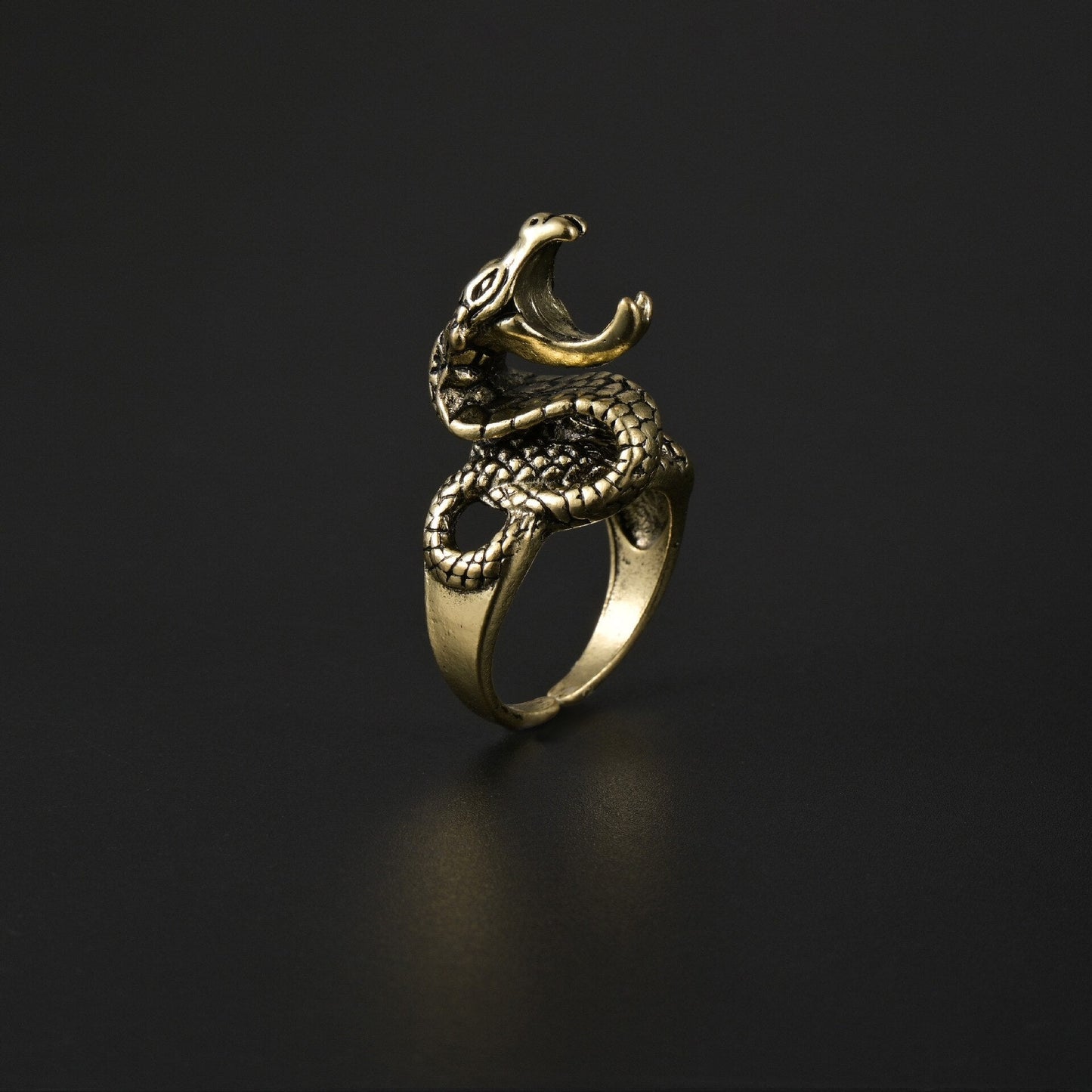 Vintage Antique Style Dragon Ring