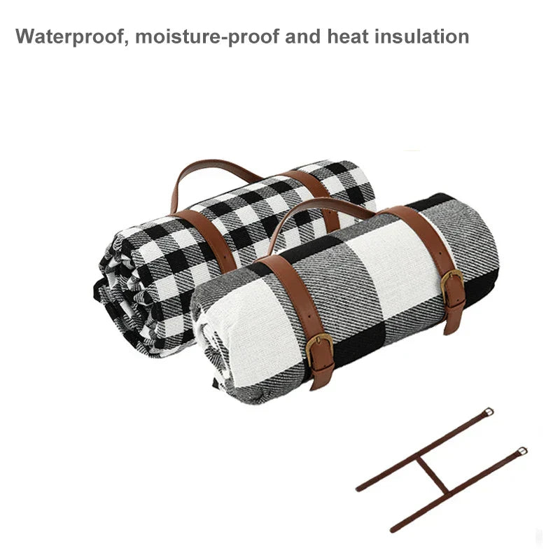 Waterproof Folding Picnic Mat with Handle Strap
