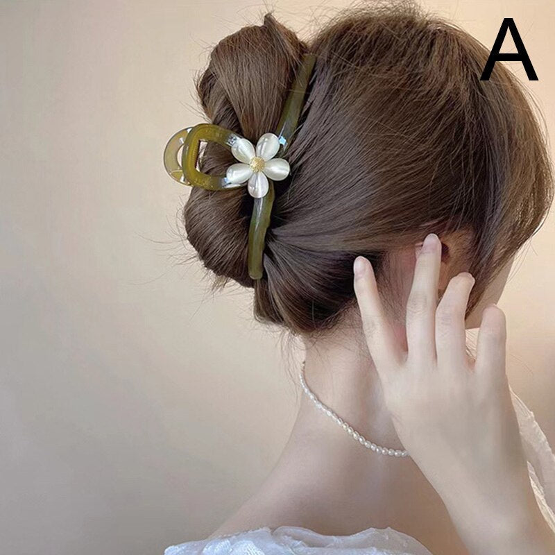 Bright Floral Hair Claw Accessory