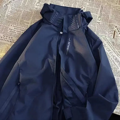 Breathable Water Resistant Parka With Zip Up Front