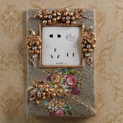 Classic Floral Power Outlet Organizer - Pexav