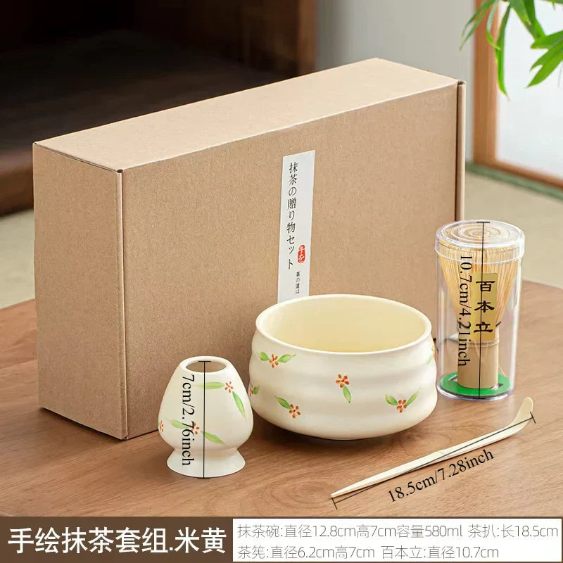 Traditional Japanese Tea Set Pink Floral Pattern Ceramic - Pexav
