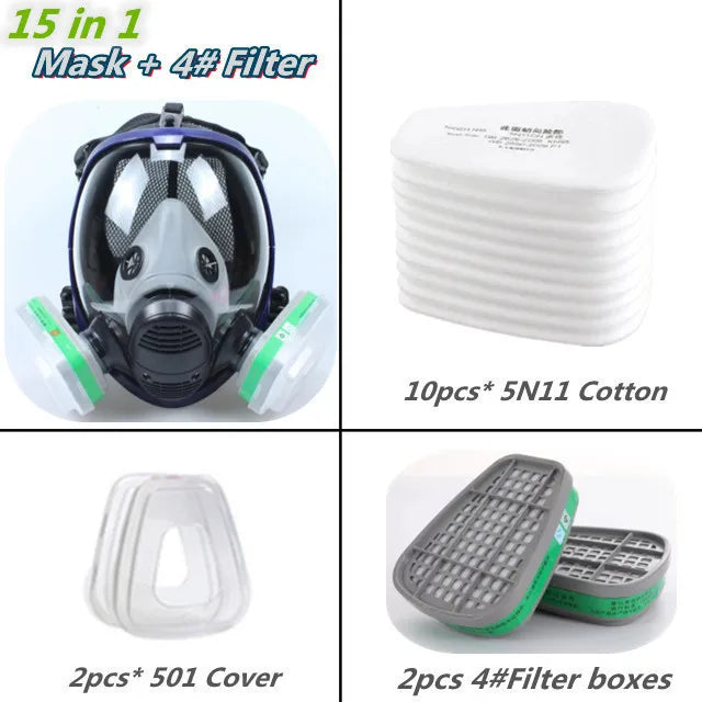 Breathable Face Mask with Clear Lens and Air Purifying Filters