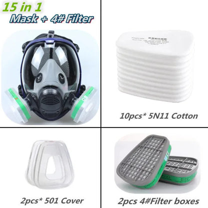 Breathable Face Mask with Clear Lens and Air Purifying Filters