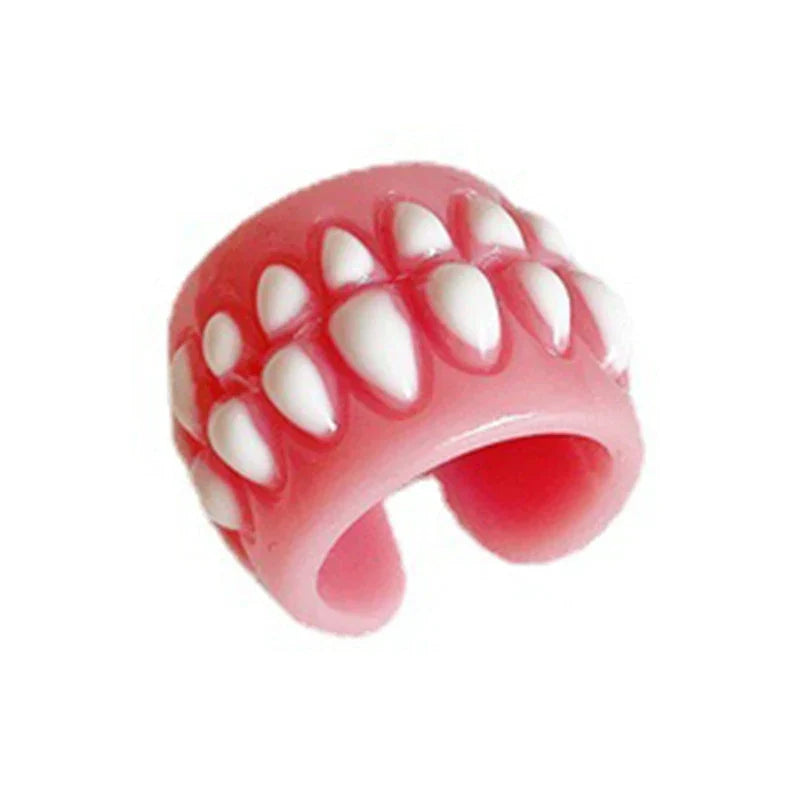 Unique Heart Teeth Shaped Fashion Rings