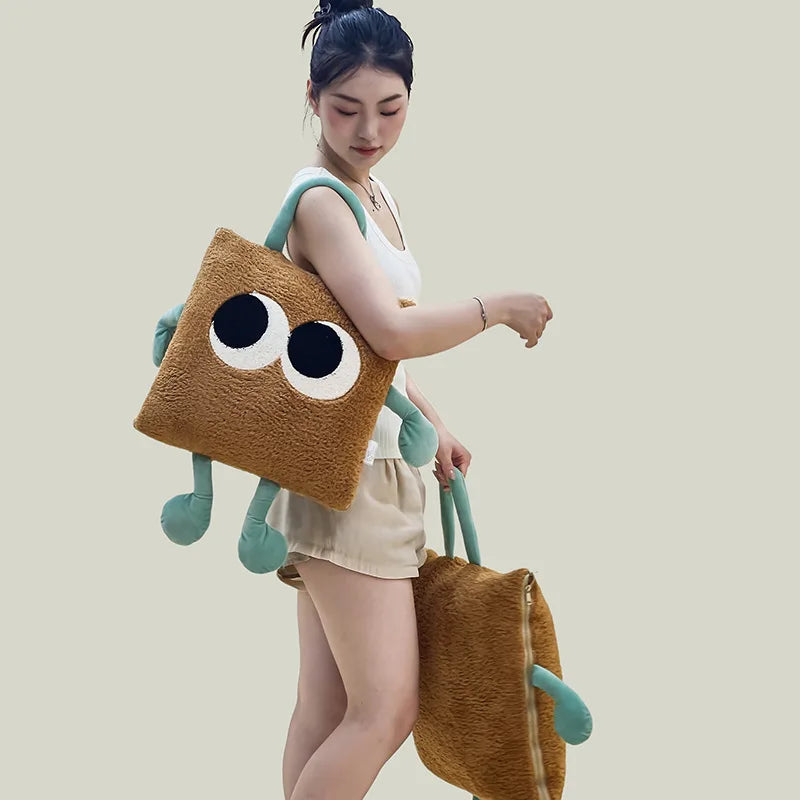 Adorable Plush Travel Blanket Pillow