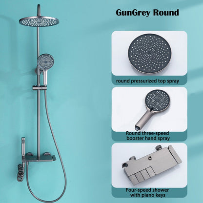 Luxury Rainfall Shower Head Bathroom Set