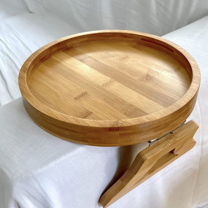Sturdy Wooden Laptop Desk Tray Table for Sofa