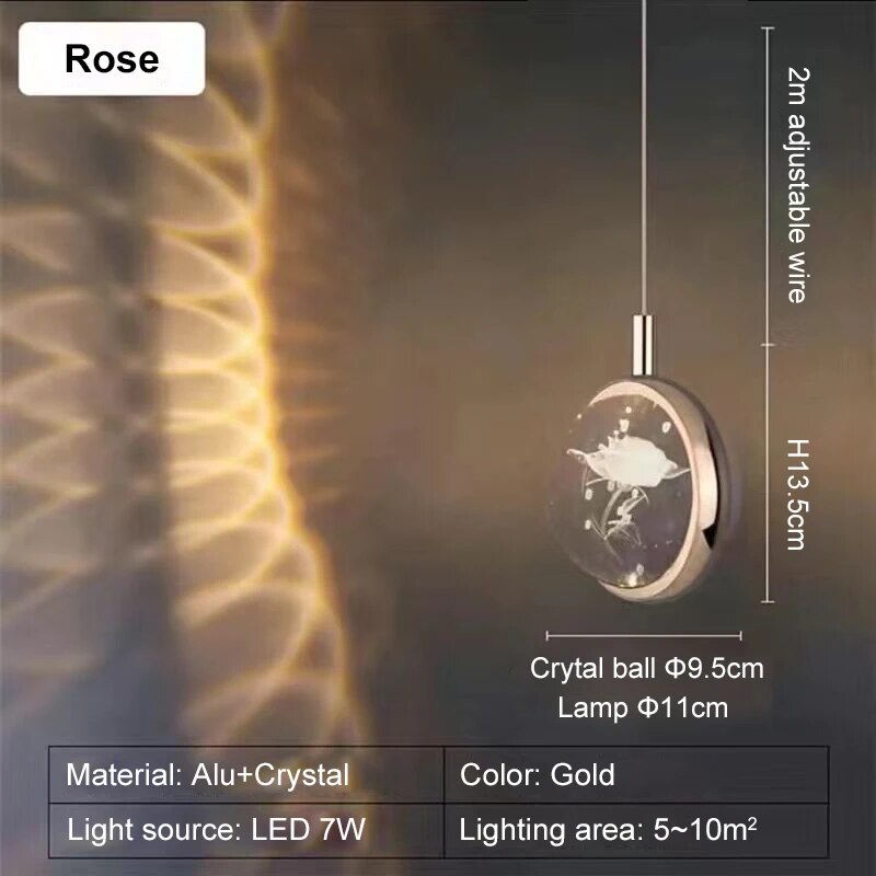 Colorful Crystal Spinner LED Mood Lamp