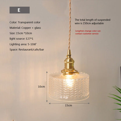 Clear Glass Drop Pendant Light