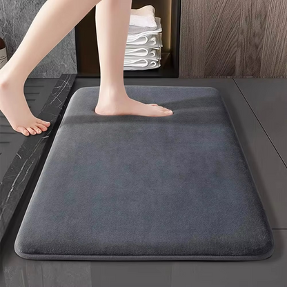Soft Pink Plush Bathroom Mat