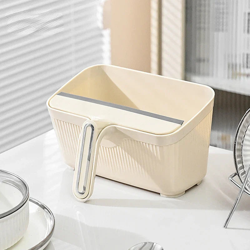 Dual Function Kitchen Trash Can Scraper