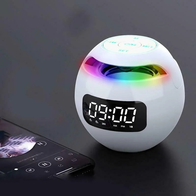 Wireless Bluetooth Clock with LED Color Changing Light