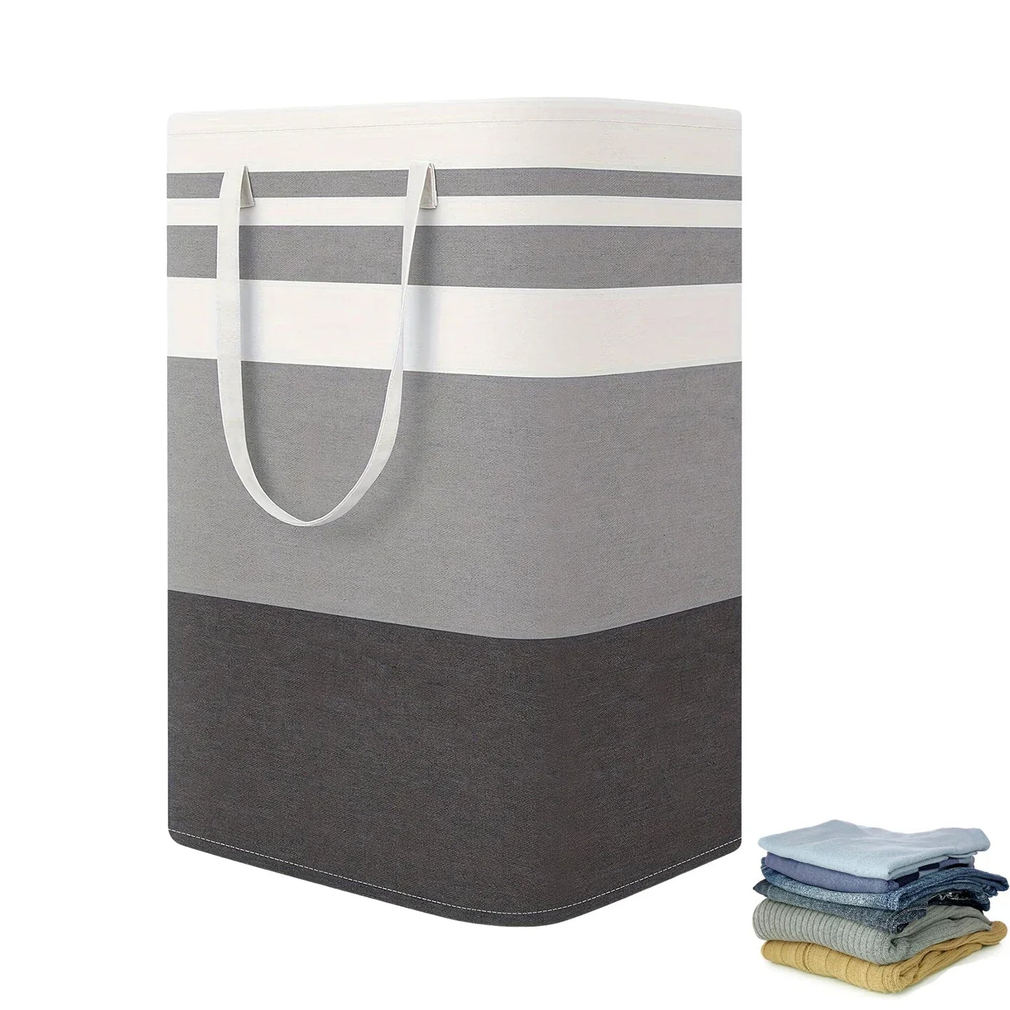 Big Capacity Folding Laundry Basket with Handles - Pexav