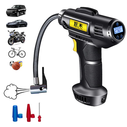 Compact 12V Car Air Pump – Portable Tire Compressor - Pexav