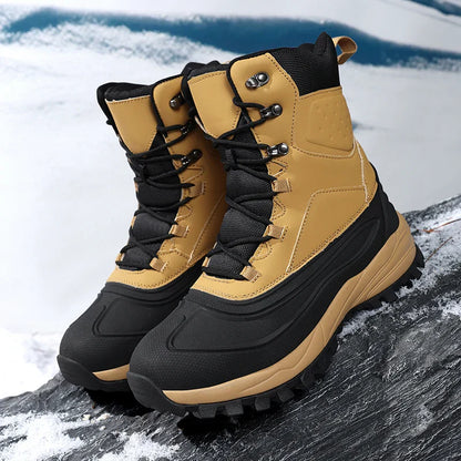 Warm Insulated Snow Boots for Men - Pexav