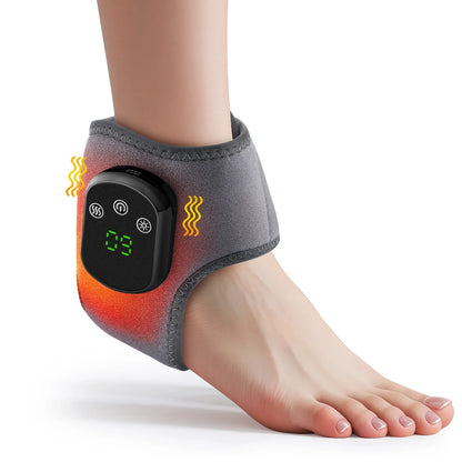 Warm Ankle Massager with Vibration and Timer - Pexav