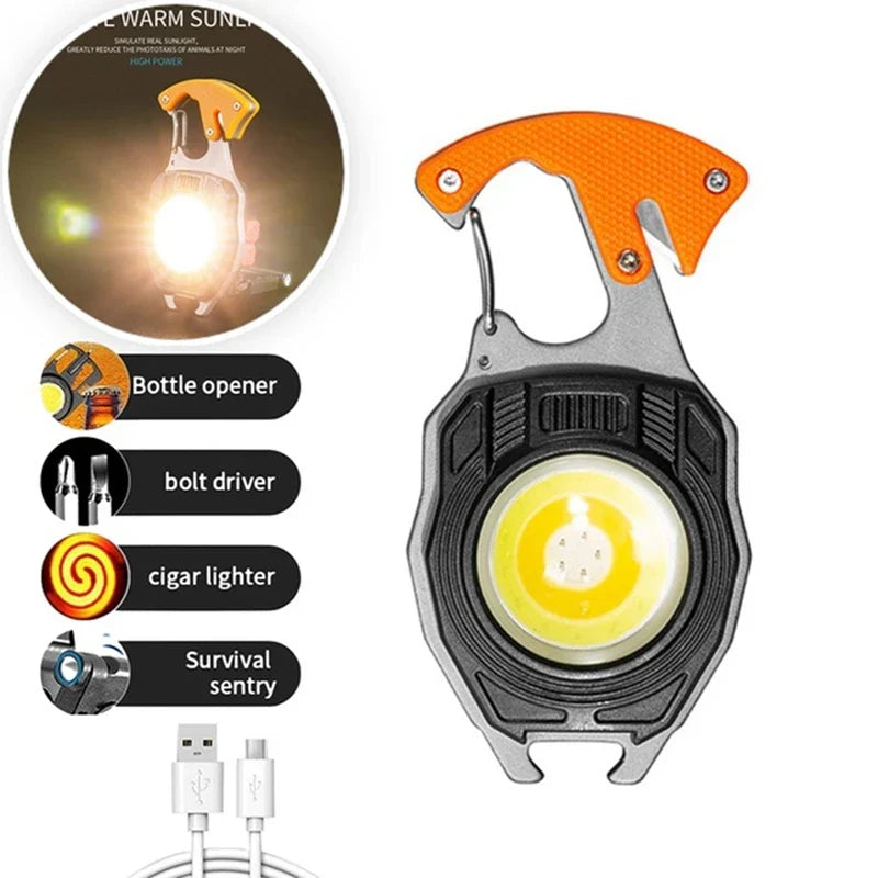 Portable LED Rechargeable Work Lamp with Flashlight