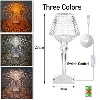 Sparkling Crystal LED Desk Lamp